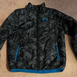 Under Armour Black and Blue Patterned Jacket